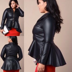 Quilted Peplum Top